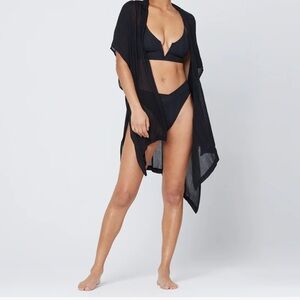 L Space Anita black swimsuit cover up xs/s